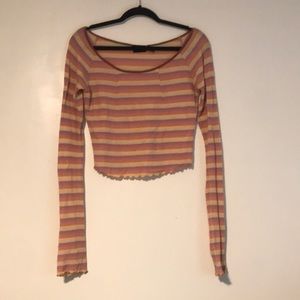 Urban Outfitters Long Sleeve Striped Shirt